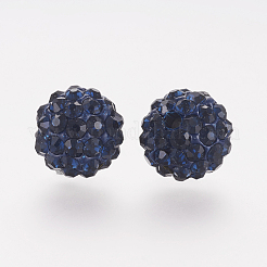 Polymer Ton Strass Perlen&nbsp;RB-K050-10mm-C15