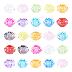 100 perle européenne en acrylique transparent plaqué UV&nbsp;TACR-TA0001-93C