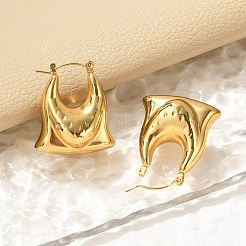 Pendientes de aro de acero inoxidable 304&nbsp;EJEW-Q011-07G