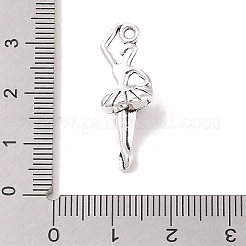 Lega di stile tibetano ballerina / balletto pendenti dancer&nbsp;X-TIBEP-Q043-162-RS