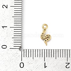 Breloques en laiton avec zircone cubique de micro pave&nbsp;KK-G526-04G