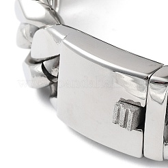 Anlaufgeschützte kubanische Gliederkettenarmbänder aus Edelstahl 304 für Männer und Frauen&nbsp;BJEW-D031-21C-P