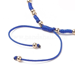 3 pièces 3 couleurs mauvais œil au chalumeau et perles de verre tressées bracelets ensemble pour les femmes&nbsp;BJEW-JB09250