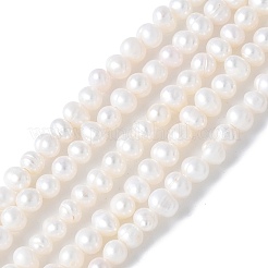 Brins de perles de culture d'eau douce naturelles&nbsp;PEAR-I007-07N-02A