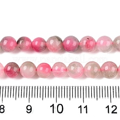Chapelets de perles en jade blanc naturel teinté&nbsp;G-T138-6mm-210-15