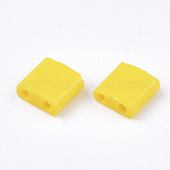 2-trou perles rocailles en verre opaque&nbsp;SEED-S023-08B