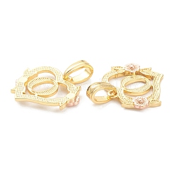 Colgantes reales de latón chapado en oro de 18k&nbsp;KK-J042-43G-O