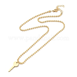 Juego de collares con colgante de llave y candado de 2 pieza y 2 estilos&nbsp;NJEW-G036-10G