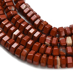Natürliche rote Jaspis Perlen Stränge&nbsp;G-G317-A13-3x6mm