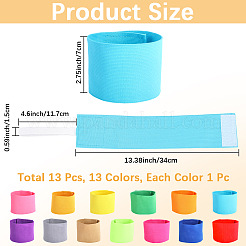 13 Stück elastisches Polyesterarmband in 13 Farben&nbsp;AJEW-CN0003-74