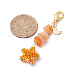 Décorations de pendentif de graine de toho&nbsp;HJEW-MZ00039-03