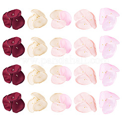 20 Stück 5 Stile künstliche Seidenrosen-Blumenanhänger&nbsp;PALLOY-TA00198