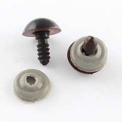 Yeux de poupée artisanale en plastique bourrés&nbsp;X-DIY-R039-18mm