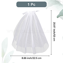 Veli da sposa in rete di poliestere bowknot&nbsp;AJEW-WH20067-072A