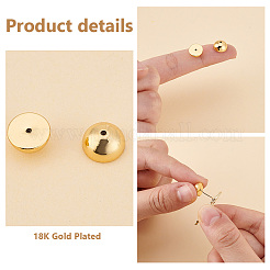 Dadi per le orecchie in ottone da 8 pz&nbsp;KK-PH0006-49