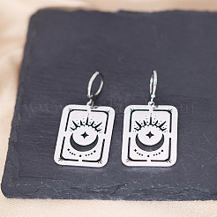 Boucles d'oreilles créoles en acier inoxydable 304&nbsp;FS-WGB8D04-01