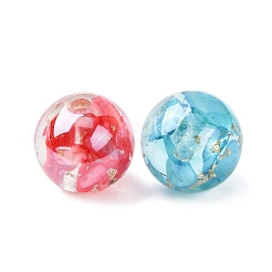 Transparentes Harz und natürliche Muschelperlen&nbsp;RESI-B039-09
