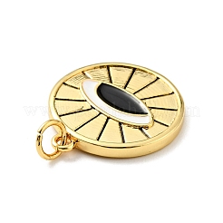 Pendentifs en laiton émaillé de placage de crémaillère&nbsp;KK-C242-04G