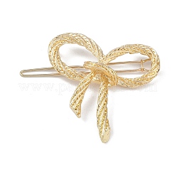 Barrettes à cheveux en alliage avec nœud papillon&nbsp;AJEW-A056-03B-G