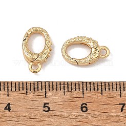 Anneaux de portail à ressort Shegrace en laiton micro-pavé de zircone cubique transparente&nbsp;XGRQ58425-760G