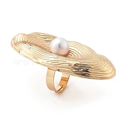 Ovale verstellbare Ringe aus Legierung für Damen&nbsp;RJEW-B108-05KCG