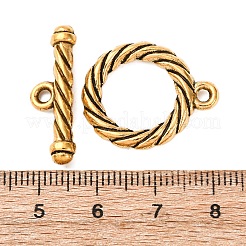 Legierung Knebel Verschlüsse&nbsp;FIND-G098-07AG
