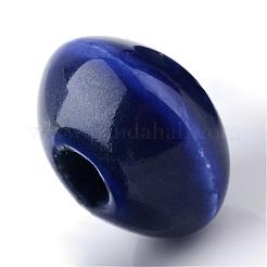 Perles en porcelaine manuelles&nbsp;PORC-Q173-15x10mm-03