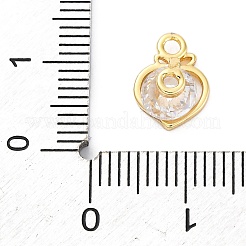 Ciondoli di zirconi in ottone&nbsp;KK-A240-12G