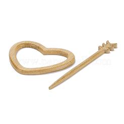 Spille in legno di cuore&nbsp;JEWB-C010-06