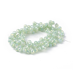 Chapelets de perles en verre imitation jade&nbsp;EGLA-F152-A05