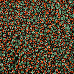 12/0 zweifarbige opake Glasperlen&nbsp;SEED-T006-01A-A01