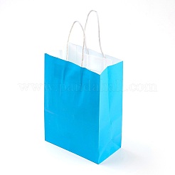 Reine farbige Kraftpapiertüten&nbsp;LS-AJEW-G020-D-01