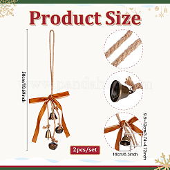 2 pendentif décoratif en nylon et en fer&nbsp;HJEW-PH02113