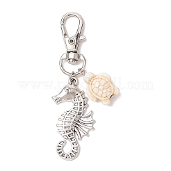 2 pz ciondolo decorazione turchese sintetico tartaruga&nbsp;HJEW-JM02297-02