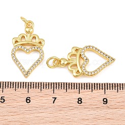 Pendentifs en laiton zircon cubique transparent&nbsp;CU-CBA3D67-05B-G