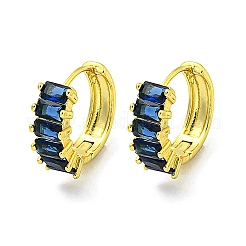 Messing micro pave zirkonia ohrreifen&nbsp;EJEW-C088-29G