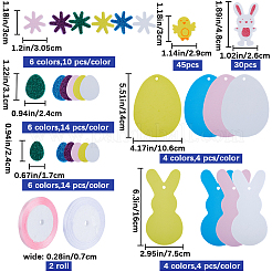 Decoraciones colgantes de espuma con tema de Pascua&nbsp;HJEW-WH0043-60