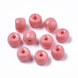 Synthetic Coral Beads, Column, Dyed, Hot Pink, 9x7mm, Hole: 1.8mm
