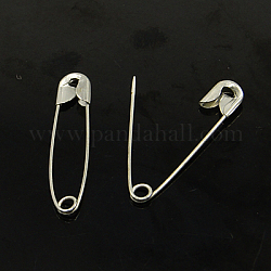 Iron Safety Pins, Platinum, 22x5x2mm, Pin: 0.3mm