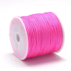 Hilo de nylon, cuerda de anudar chino, coral luz, 0.4mm, alrededor de 174.98 yarda (160 m) / rollo