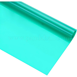 Benecreat filtro gel per illuminazione verde in plastica pvc da 16x39 pollice, foglio di plastica con pellicola di correzione rettangolare trasparente per la fotografia, 0.3 mm di spessore
