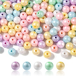 Opake Legierung Perlen, Runde, Mischfarbe, 10x9 mm, Bohrung: 2 mm