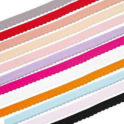 Filo di nylon intrecciato benecreat 35yards 7 colori, con 7pz di fili metallici intrecciati, colore misto, 13x0.5mm, 5yards / colore