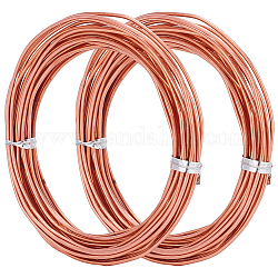 Red Copper Craft Wire, Round, Raw(Unplated), 16 Gauge, 1.3mm, about 16.40 Feet(5m)/Bundle