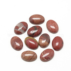 Cabuchones jaspe rojo naturales, oval, 18x13x5mm