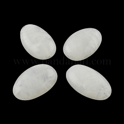 Nachahmung Edelstein oval Acryl-Perlen, weiß, 30x19x11.5 mm, Bohrung: 2.5 mm, ca. 117 Stk. / 500 g