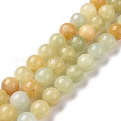 Natur morganite runde Perlen Stränge, 10 mm, Bohrung: 1 mm, ca. 41 Stk. / Strang, 15.55 Zoll (39.5 cm)