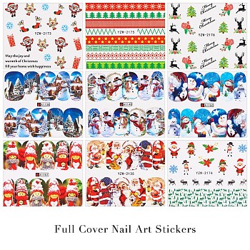 Nagelkunst-Vollabdeckungsaufkleber der Weihnachtsserie MRMJ-Q058-M