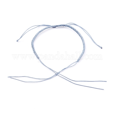 Searching for braided friendship bracelet patterns? Maybe this blue nylon  thread brac…