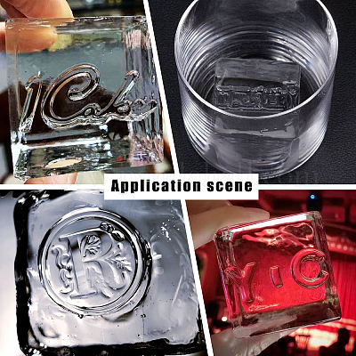 Custom Wood Branding Engraving Ice Stamp Ice Seal - China Ice Cube